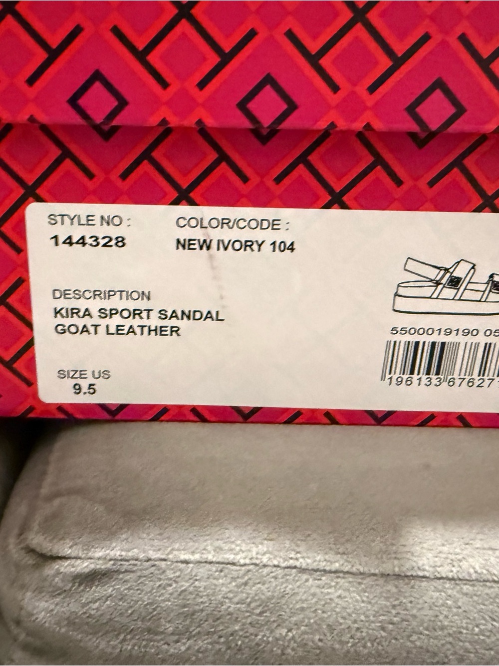 Tory Burch Kira Sport Sandals with Gold Logo - Picture 8 of 8